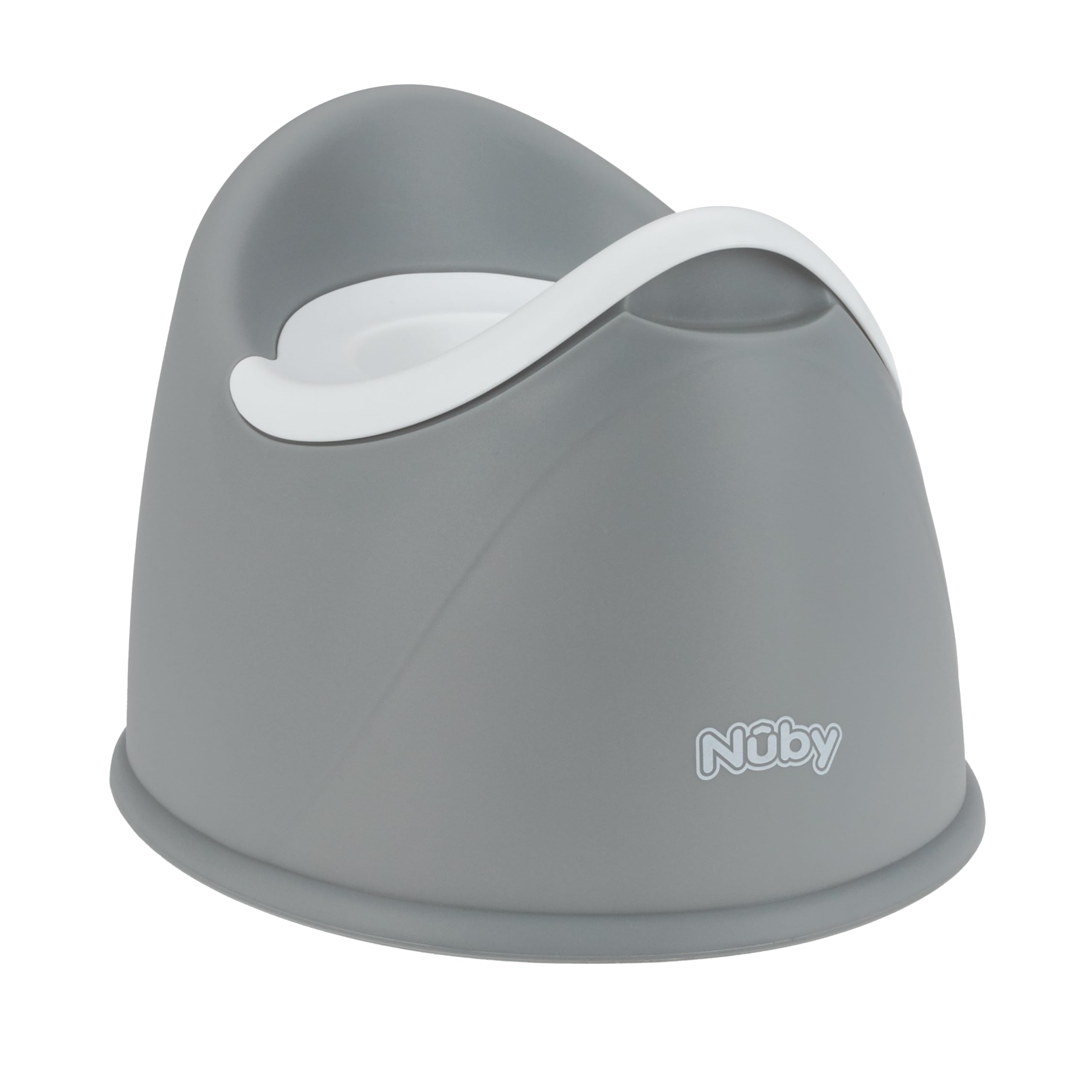 Nuby Beginner's Potty Training Seat - Removable Bowl and Integrated Splash Guard - 9+ Months - Gray - Image 3