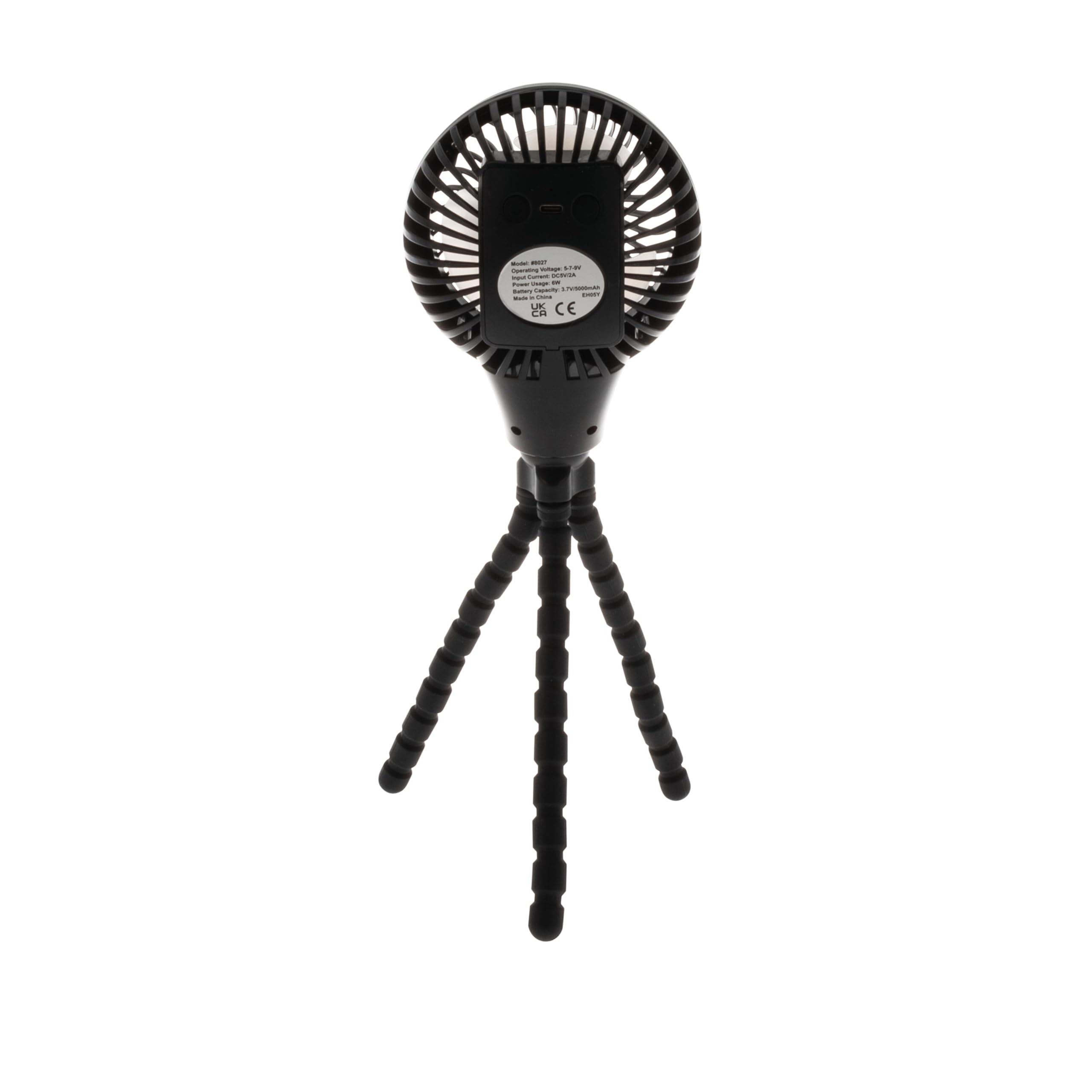Nuby Oscillating Stroller Fan with Adjustable Legs - 3-Speed Portable Fan for Car Seats and Play Yards - Stroller Accessories - Summer Travel Essentials - Black - Image 4