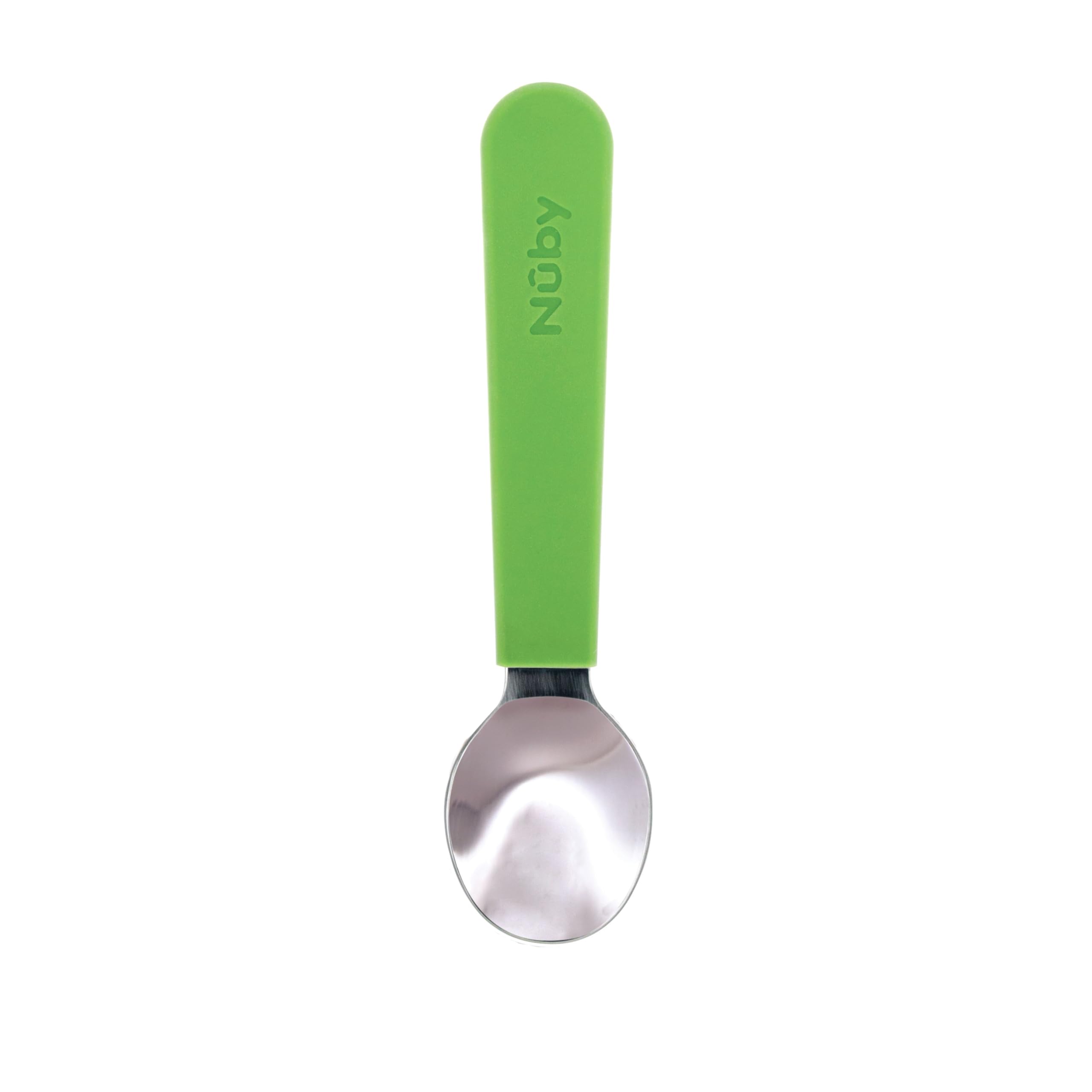 Nuby Stainless Steel Toddler Utensils with Travel Case - Self-Feeding Fork & Spoon Set for Kids - Easy-to-Hold Training Utensils - Rounded Safe Edges for Self-Feeding - Forest Animals - Image 4